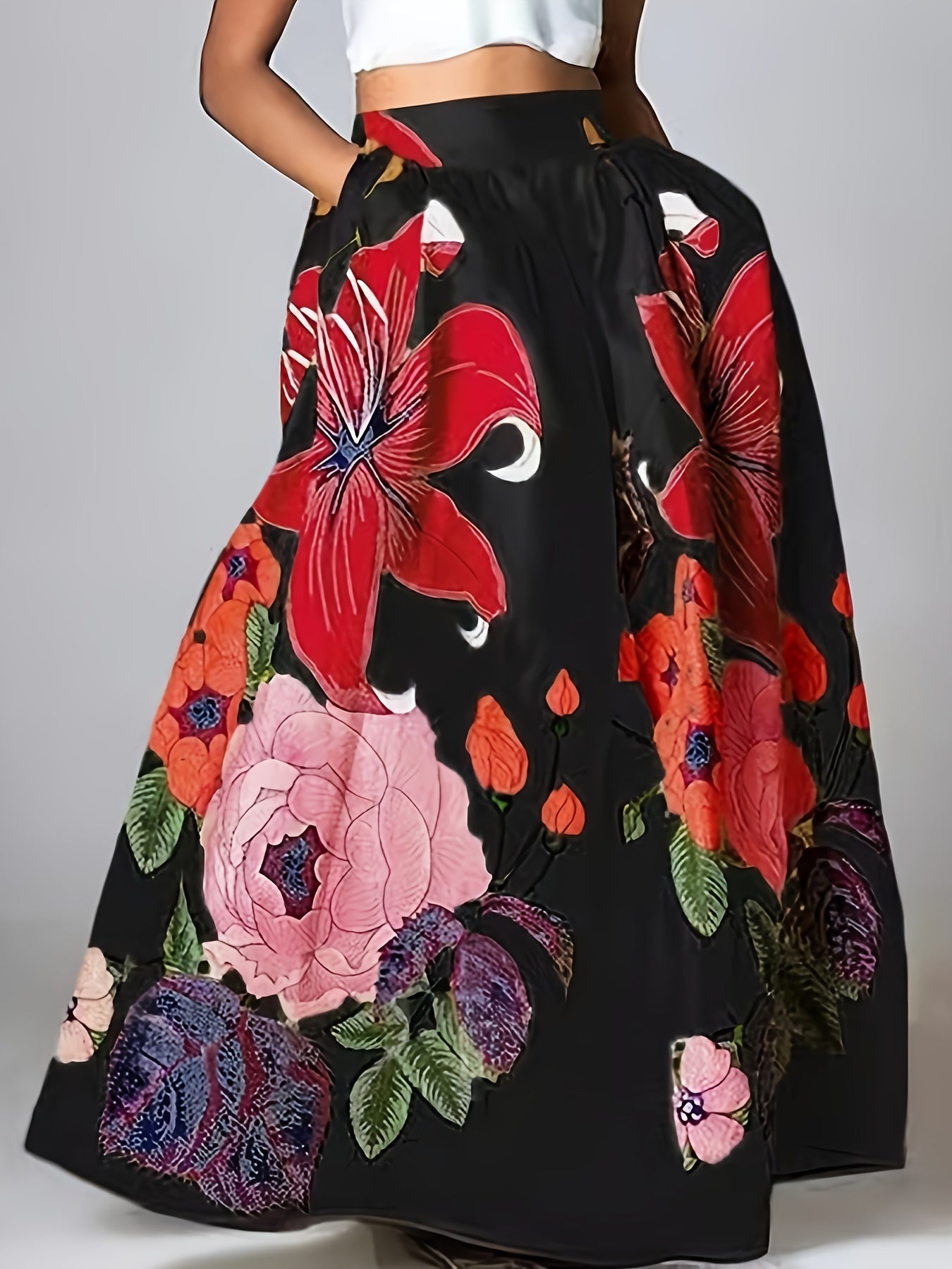 Jupe Longue - Fleurie - Bohème - Haute Taille