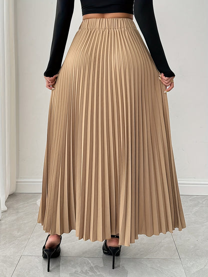 Jupe Longue - Beige - Plissée