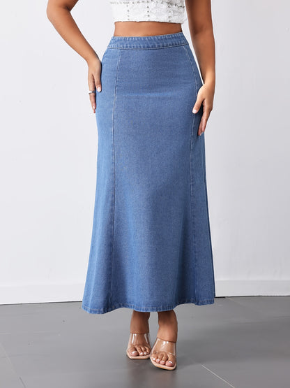 Jupe Longue - Jean - Haute Taille